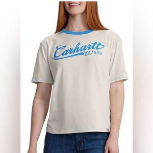 (A4) Carhartt Women’s TENCEL™ Ringer Graphic T-Shirt Size 2X (20–22) NWT